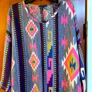 Aztec Print Top